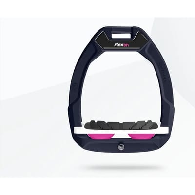 Veiligheidseitries voor paardrijden Inclinatie Grip Marine/Wit/Roze Flex-On Safe-On