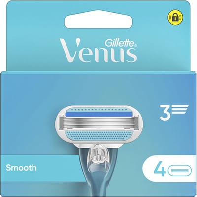 Gillette Venus Smooth - Mesjes Met Beschermende Kussentjes - 4 Navulmesjes
