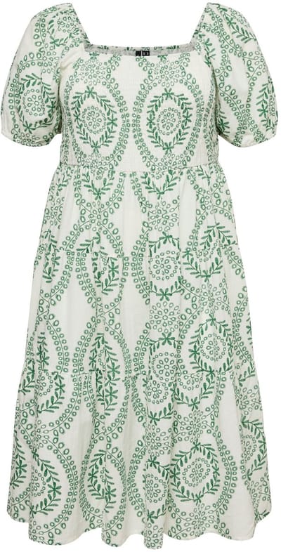 Vero Moda Curve Gesmokte jurk VMCROKAYA Midi-jurk