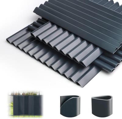 Montageclips voor Privacystrips - PVC Klemrails voor Tuin, Bescherming tegen Wind en Privacy - Verpakking van 40 Stuks
