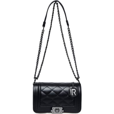 Isabella Rhea Zwart Rundleer Tas