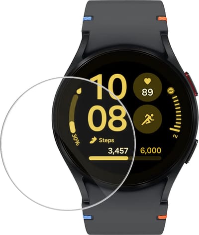 Screenprotector - Geschikt voor Samsung Galaxy Watch FE (40mm) - Sterk & Shockproof - Tempered Glass - Beschermglas Screen Cover - Gehard Glas - Bescherm Protector voor Smartwatch