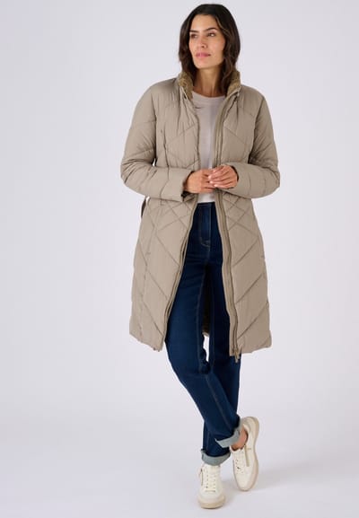 Damart - Thermolactyl parka met riem - Dames - Bruin - 38-40 (S)