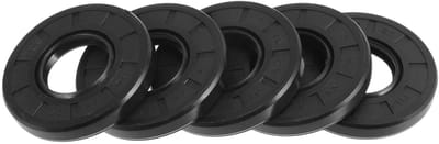Dubbele Lip Olieafdichting 22x48x7mm met Roterende Veerstalen Afdichtingsring - Hoge Druk Rubber NBR, 5 Stuks voor Betrouwbare Sluiting en Lange Duurzaamheid