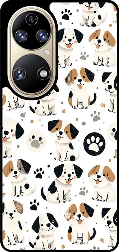Smartphonica Telefoonhoesje Geschikt voor Huawei P50 met honden opdruk - TPU backcover case dog design geschikt voor Huawei P50