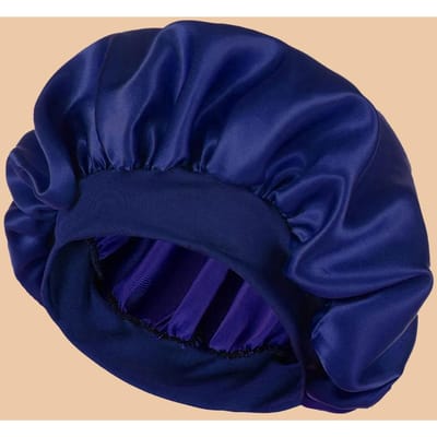 1 stuks Dames Effen Kleur Satijnen Douchemuts met Brede Rand, Geschikt Voor Dagelijks Gebruik Zijden Bonnet Satijnen Bonnet