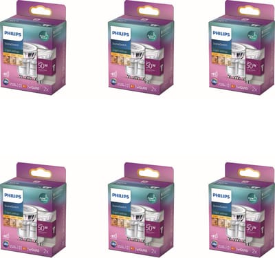 Philips Voordeelverpakking - GU10 - SceneSwitch LED Spotlamp - 50W - Dimbaar - Warmwit Licht - Set van 12 Stuks