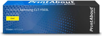 PrintAbout huismerk Toner CLT-Y503L (SU491A) Geel Geschikt voor Samsung