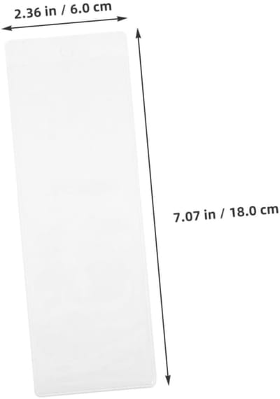 Dailygoods- Bladwijzerhoezen 5 Stuks - Waterdichte Bescherming - Transparante PVC - Bladwijzerhouder - Fotobox-Hoezen - Helder Zicht - Boekomslagen