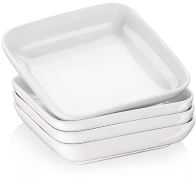 Opulent Dinerborden – 4 persoons – Wit Keramisch – Serviesset – Breakfast Plates