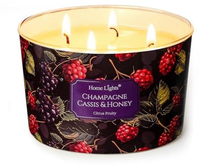 Geurkaarsen met 4 wicks van sojawas - 510g, 50 uur brandtijd - Woondecoratie en geschenken