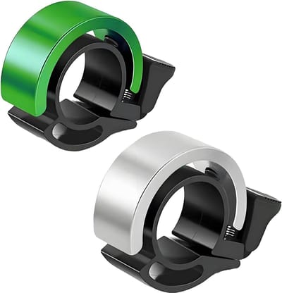 SnelShoppen - Fietsbellen Set van 2, Aluminium Legering, 90 dB, Mini Fietsbellen voor E-Scooter, Mountainbike en Wegfiets, Geschikt voor 22.2 mm Stuur