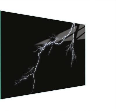 Kookplaat Afdekplaat - Snijplank Glas - Keuken Beschermen - Gehard Glas - 30 x 22 cm - Decoratief