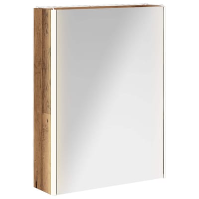 vidaXL Badkamer spiegelkast Oudhout 53,5 x 15,5 x 70 cm Bewerkt hout
