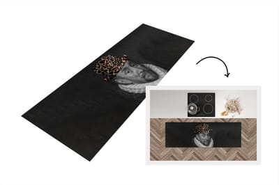 Keukenloper - Loper keuken - Willem van Oranje - Panter - Design - 150x50 cm - Keukenloper vinyl