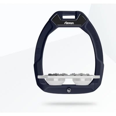 Veiligheidspalzen voor paardrijden Plat Ultra Grip Aluminium/Wit/Marine Flex-On Safe-On