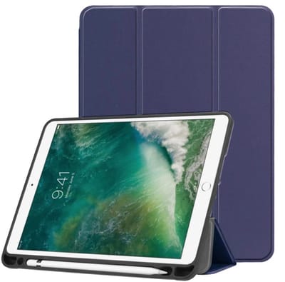 EtuiTab - Pencil Case - Apple iPad 9.7/Air - Slim Fit - Magneet - Donkerblauw