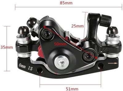 Mechanische Schijfrem Caliper voor Mountainbike Fiets, Duurzaam Aluminium