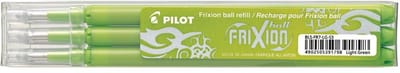 Pilot vullingen voor Frixion Ball en Frixion Ball Clicker, licht groen , etui met 3 stuks 12 stuks