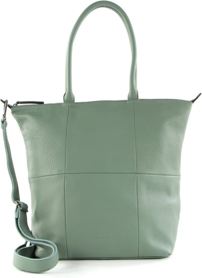 FREDsBRUDER Leren Schoudertas Shopper Happy Collection Happy Bag Sea Green Groene