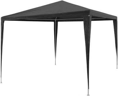 Partytent PE - Tuinpaviljoen Overkapping - Feestjes Buiten - UV Waterbestendig - 3 x 3 meter - Antraciet