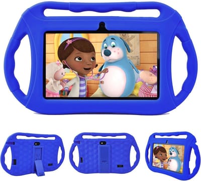ApexArte® Kindertablet Vanaf 3 Jaar - Tablet Kinderen - Kinderspeelgoed - Blauw