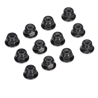 Metalen 4mm M4 wielborgmoeren compatibel met 1/10 RC auto Hsp Redcat Traxxas Tamiya Hpi Rc4wd Axiaal zwart