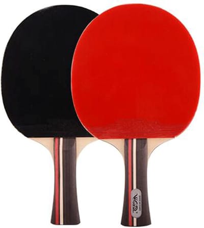 Tafeltennisbatjes Set - Sport Rackets - Gezinsactiviteiten Binnen - 5-Laags Houten Zoolplaat - Lange Handgreep - Niet Gespecificeerd