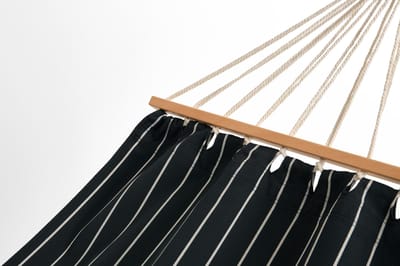HAY Buitenmarkt hangmat - HAYMarketBlackbeigestripe