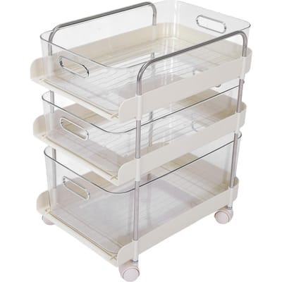 Étagère de Rangement Organisateur Multifonctionnel Présentoir Cosmétiques Snacks pour Cuisine