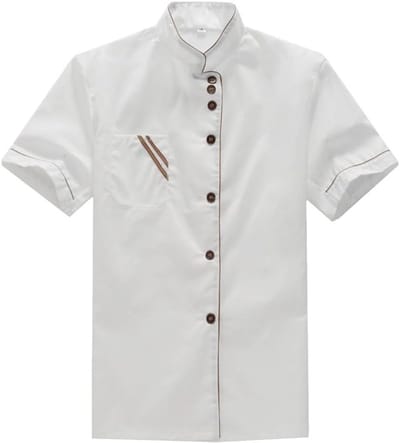 Korte Mouwen Chef Kookjasje voor Vrouwen - Casual en Comfortabel Bakuniform, Witte Kookkleding voor Koks en Catering