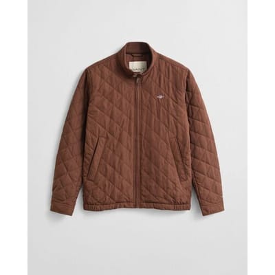 Gant Jack Quilted Windcheater Mahogany Brown / male