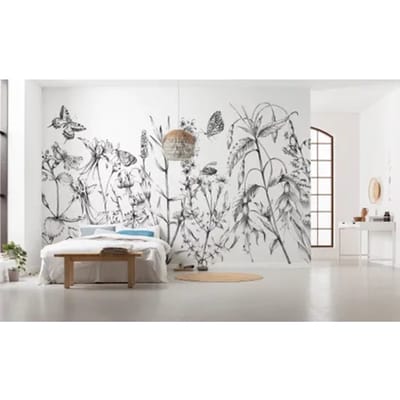 Komar Colours - Fotobehang Butterfly Field - Behang - Inclusief Lijm - 400 x 250 CM.