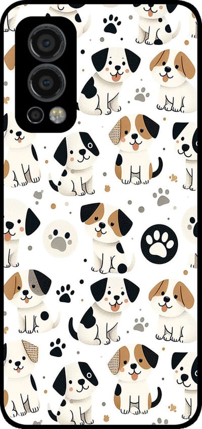 Smartphonica Telefoonhoesje Geschikt voor OnePlus Nord 2 5G met honden opdruk - TPU backcover case dog design geschikt voor OnePlus Nord 2 5G