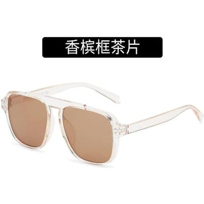 Nieuwe Vierkante Zonnebril Dames Vintage Dames Zonnebril transparant Hip hop Damesbril Heren Oculos UV400 uniseks