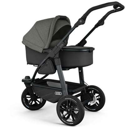 TFK Mono3 Audi Edition Kinderwagen – Premium 3-Wiel Buggy – All Terrain & Jogger – Luxe Design – Zwart
