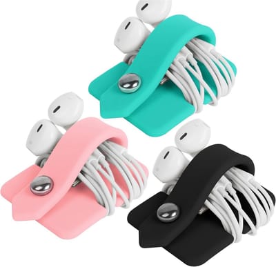 Siliconen Oortelefoon Organizer - Oortelefoon Wrap Winder en Kabel Organizer