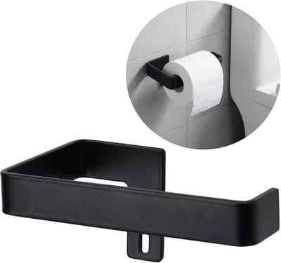 SKOGSVIKEN Zwarte toiletrolhouder, metalen wandhouder