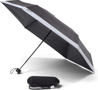 Copenhagen Design - Paraplu Compact in Reistas - Black 419 - Polyester - Zwart -