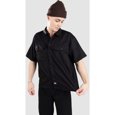 Dickies Unionville Gd Work Overhemd Met Korte Mouwen Zwart S Man
