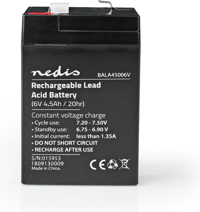 Nedis BALA45006V - UPS battery - Lead Acid - 4500 mAh