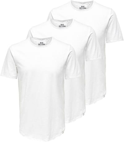 Only & Sons Heren t-shirt 3 pack ONSBENNE