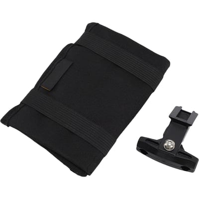 Sacoche de selle pour vélo de route Polyester Compartiments multiples Fermeture auto-agrippante Compact Rangement d'outils de vélo Sac arrière pour réparation Black noir