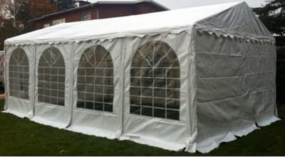 Premium Partytent PVC 6x8x2 mtr in Wit