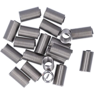 20 stuks Draadreparatie M12 x 1.75 Draadbus Inzetstuk Moer Spiraalvormige Draad Verlenging Verbruiksartikelen3D
