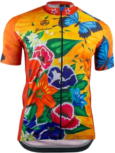 Fortissima Fietsshirt Heren en Dames - Korte Mouwen - Frida Kahlo - Maat XS