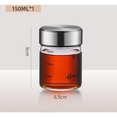 Koffieglas Beker Buiten Mini Transparant Vacuüm Luchtdichte Bekers Melk Cola Sap Bewaarpot Keukenaccessoires 100-300ml gray