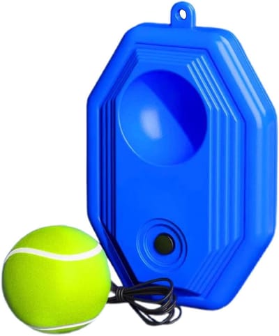 Tennis Rebound Trainer,Vaardigheidsverbetering Swing Oefenhulpmiddel | Automatische Balretour Tennistraining Apparatuur | voor Ouderen, Beginners, Enthousiastelingen, Achtertuin, Tuin, Speelterrein, P