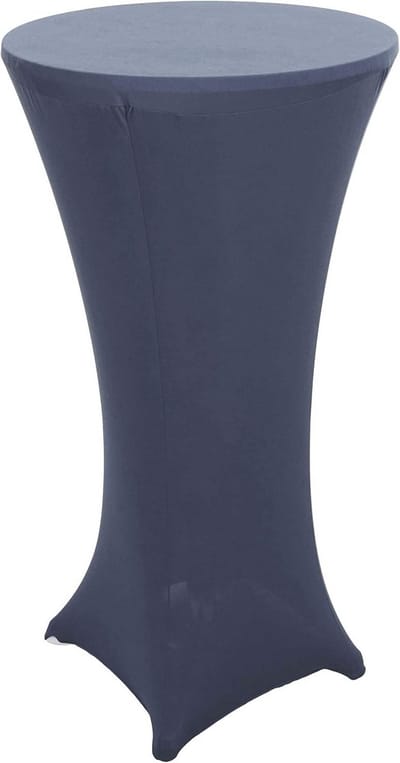 Stretch statafelhoes Ø 60 cm Hoogte 110 cm Antracietgrijs