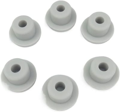Rubberen Stopper Set - Sluitpluggen Deksels - Afsluiten Leidingen - Taps Toelopend Ontwerp - 5 Stuks 43.5mm - Grijs